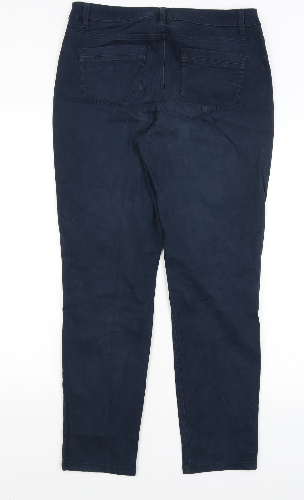 Yessica Womens Blue   Chino Trousers Size 12 L28 in