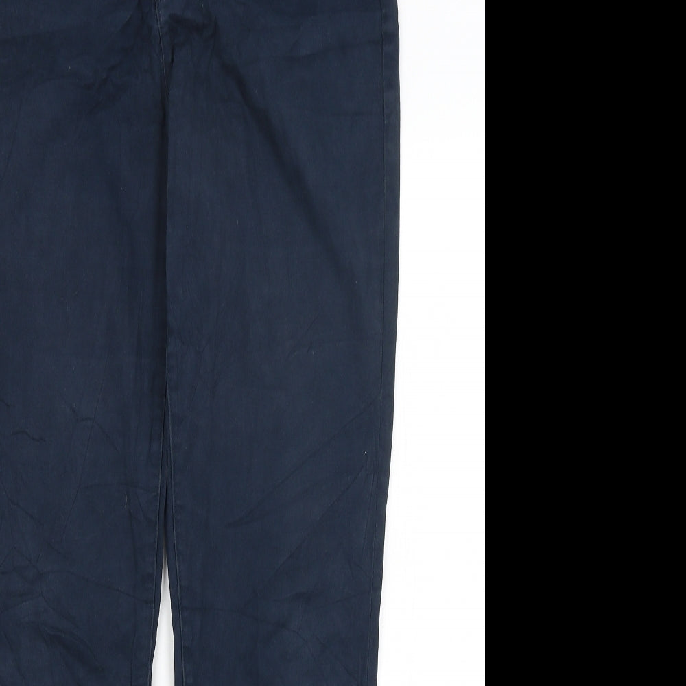 Yessica Womens Blue   Chino Trousers Size 12 L28 in