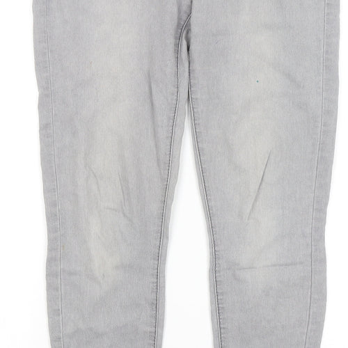 Denim Co Womens Grey   Skinny Jeans Size 10 L29 in