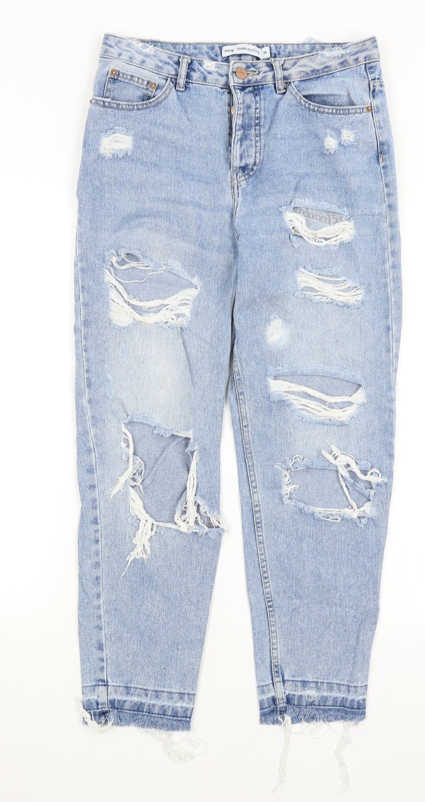 Sinsay Womens Blue   Mom Jeans Size 10 L25 in