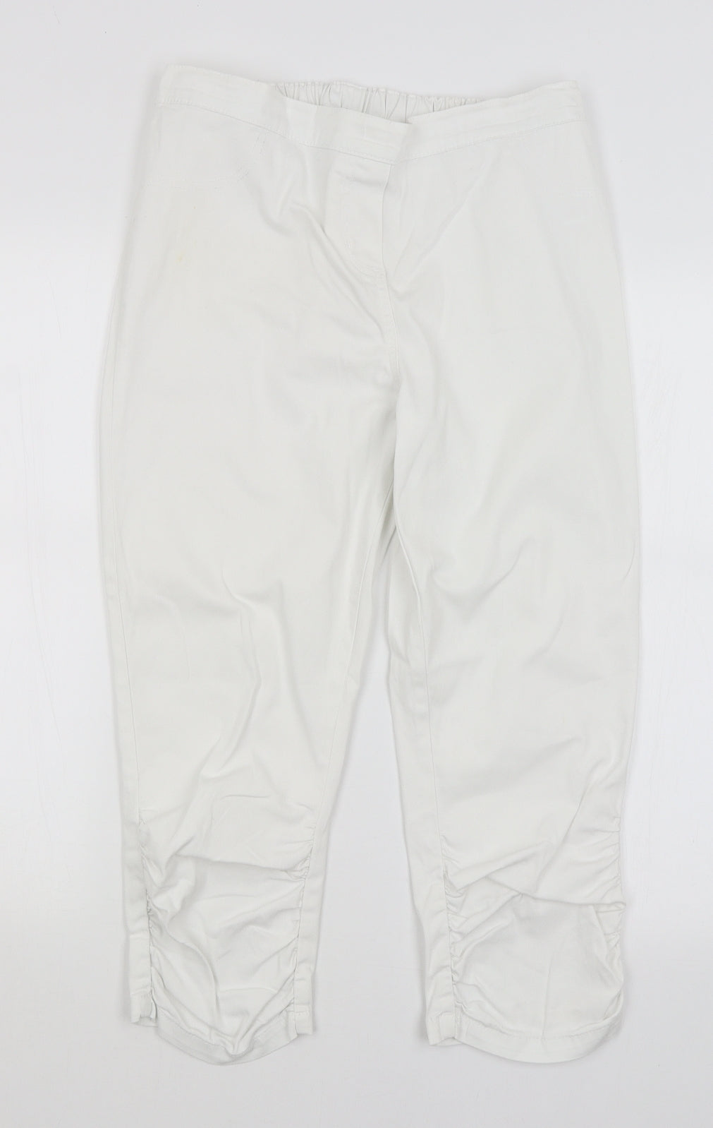 George Womens White   Cropped Jeans Size 16 L20 in