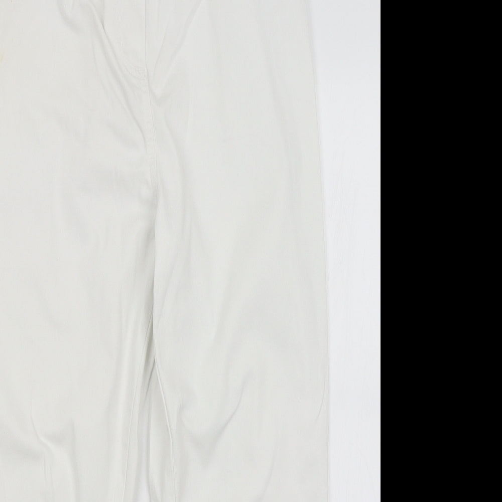 George Womens White   Cropped Jeans Size 16 L20 in