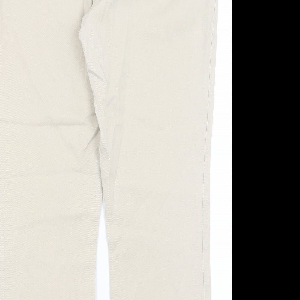 M&Co Womens Beige   Mom Jeans Size 14 L26 in