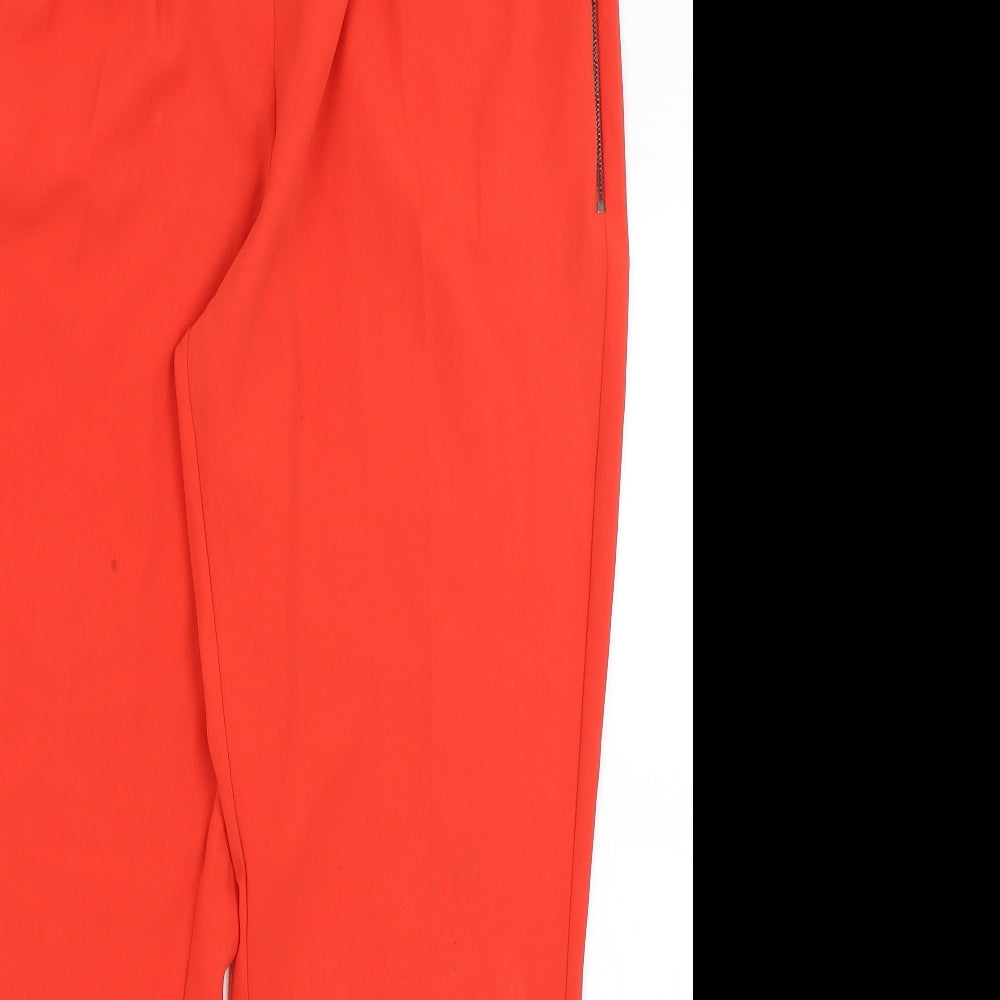 Betty Jackson Black Womens Red   Trousers  Size 16 L29 in