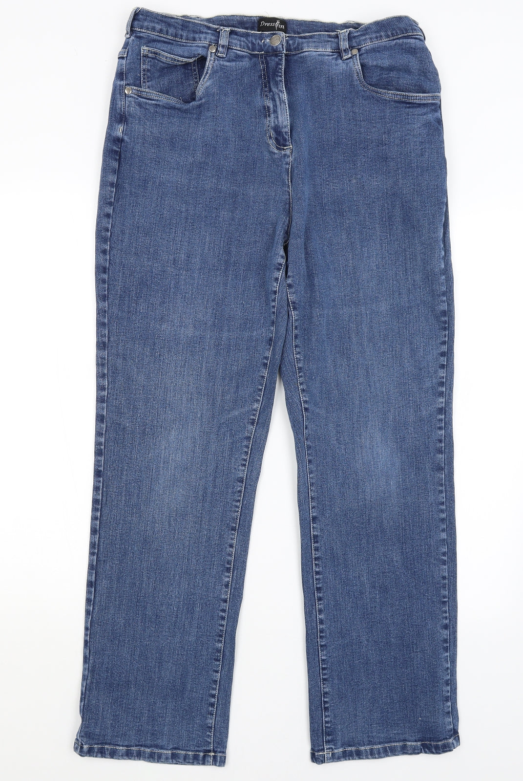 Dress in Womens Blue   Straight Jeans Size 18 L28.5 in