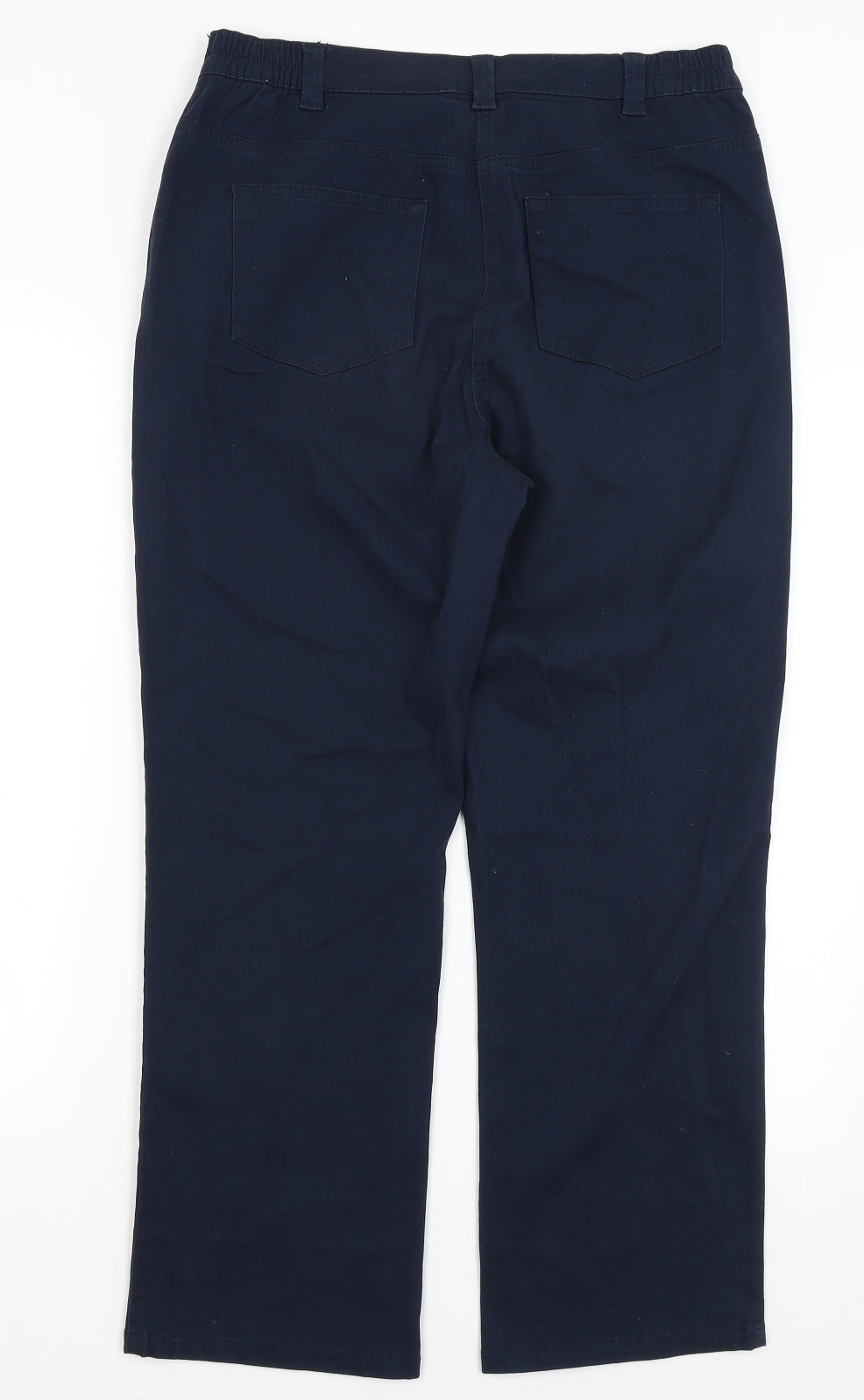 Damart Womens Blue   Chino Trousers Size 14 L26 in
