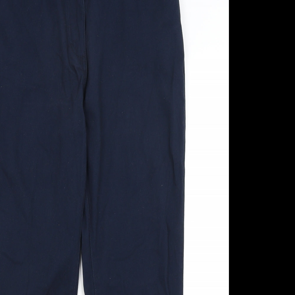 Damart Womens Blue   Chino Trousers Size 14 L26 in
