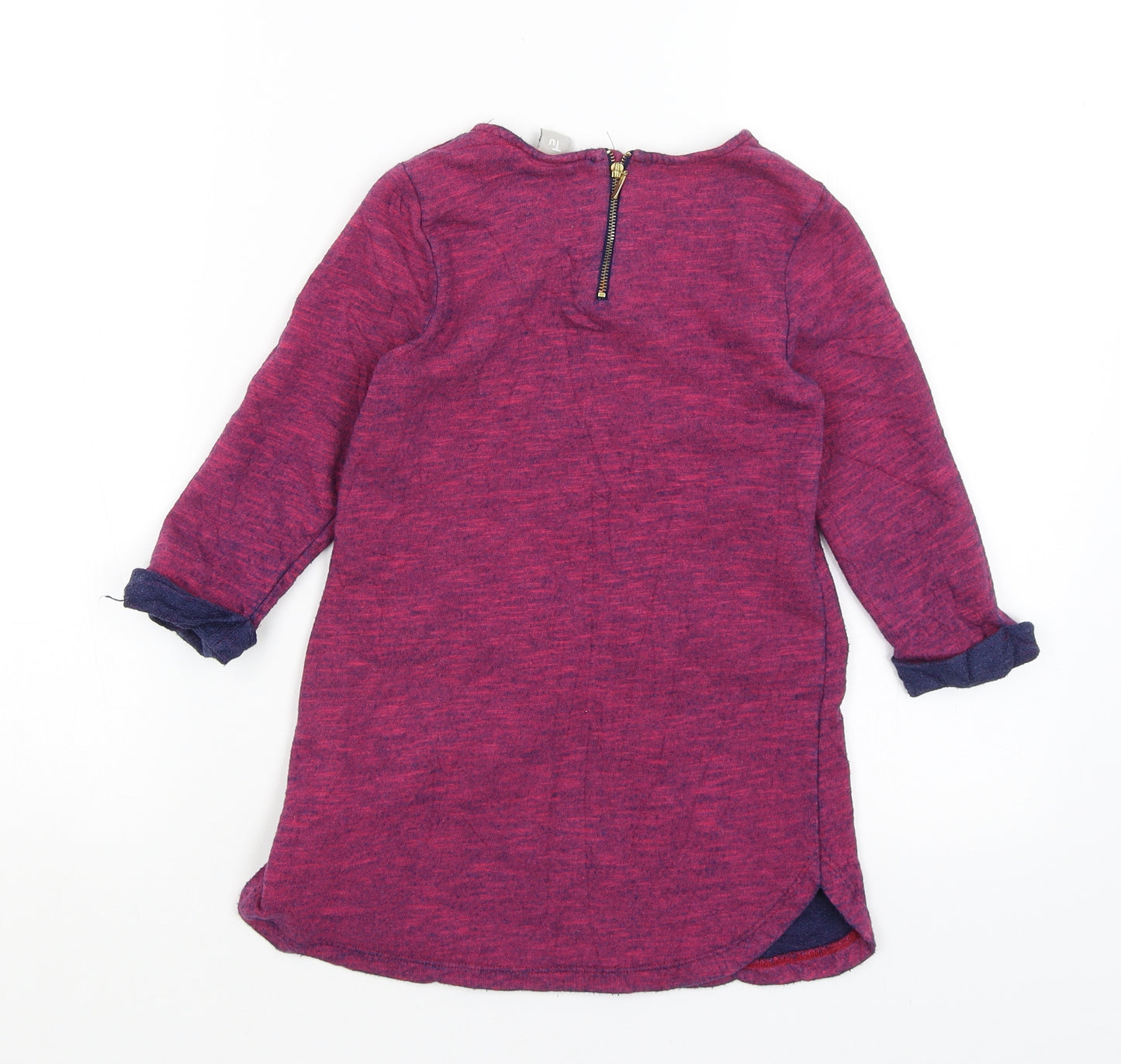 TU Girls Purple   Jumper Dress  Size 8 Years  - Follow Your Dreams