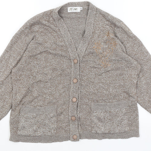 Care Womens Brown   Cardigan Jumper Size S