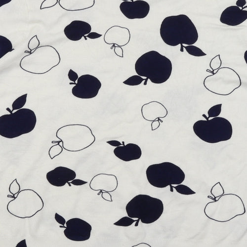 M&S Womens White   Basic T-Shirt Size 22  - Apples