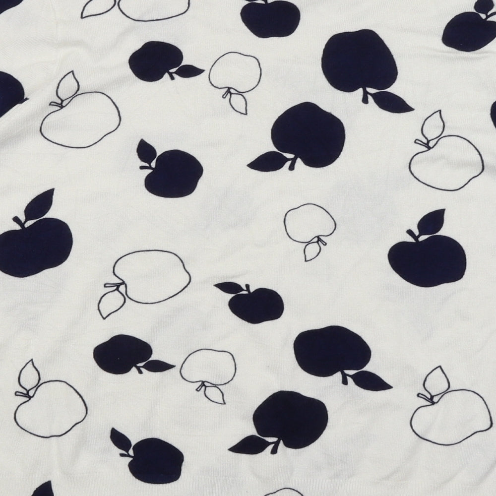 M&S Womens White   Basic T-Shirt Size 22  - Apples