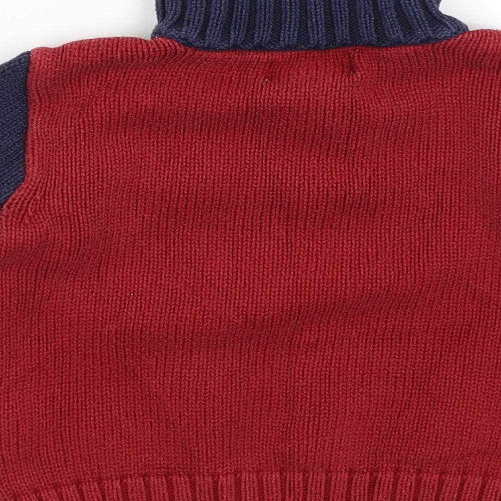 Ralph Lauren Boys Red   Pullover Jumper Size 2-3 Years
