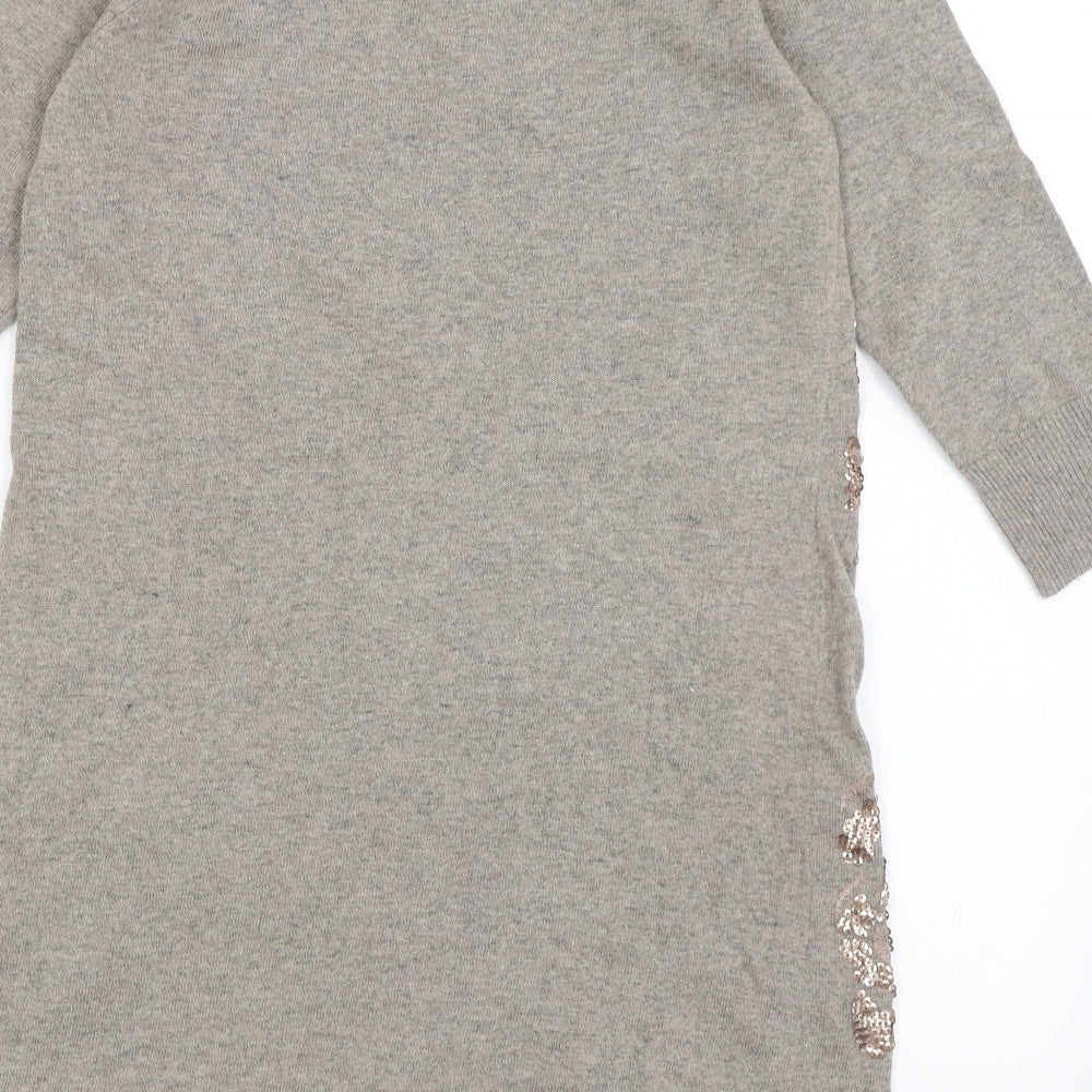 Monsoon Womens Brown   Jumper Dress  Size M
