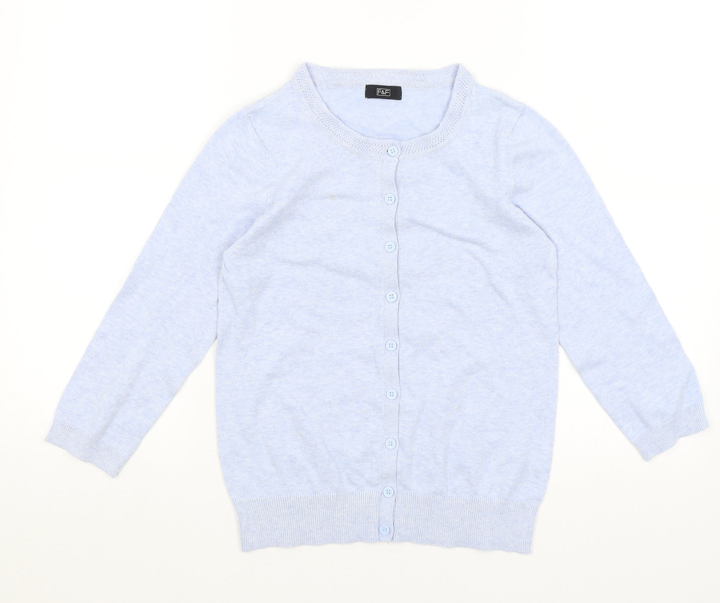F&F Womens Blue   Cardigan Jumper Size 6