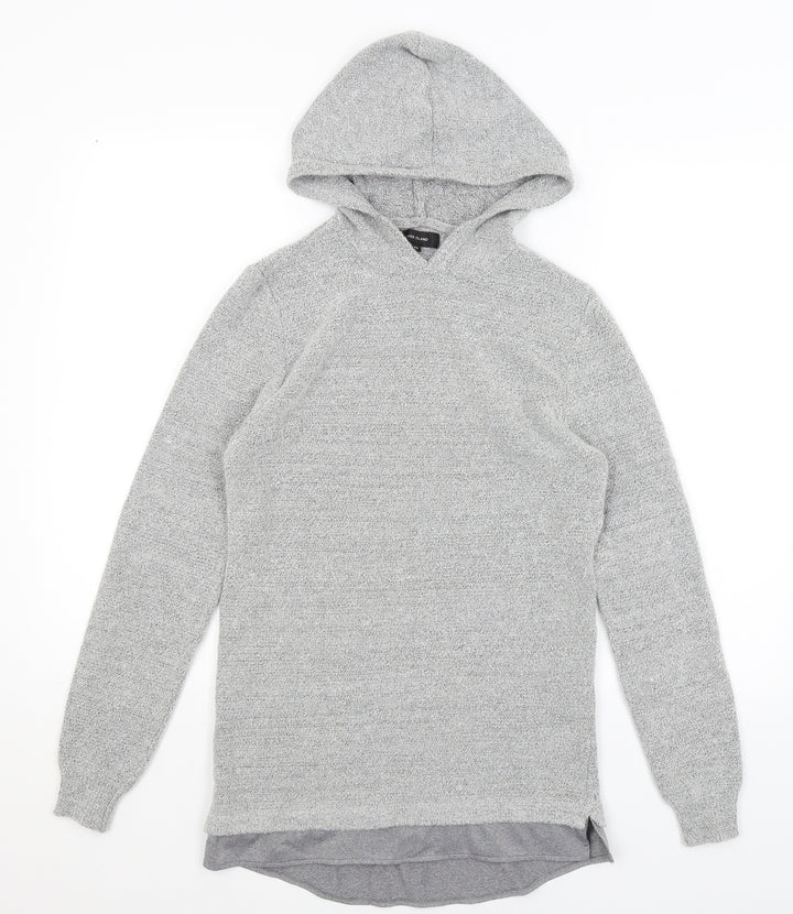 River Island Womens Grey Pullover Hoodie Size XS
