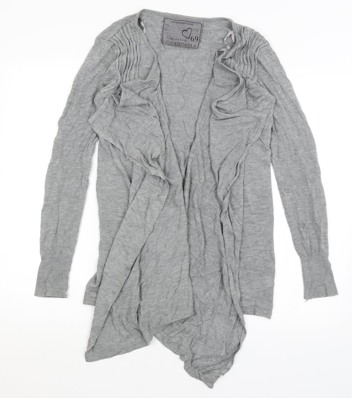 Atmosphere Womens Grey   Cardigan Jumper Size 10