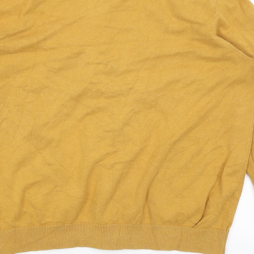 H&M Womens Yellow   Cardigan Jumper Size 10