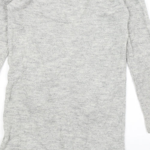 H&M Girls Grey   Cardigan Jumper Size 9-10 Years