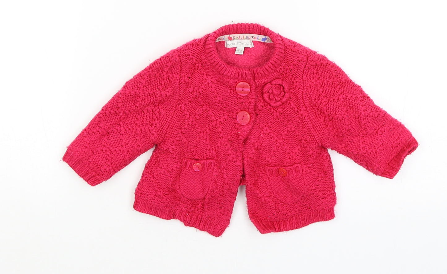 Little Rocha Baby Pink   Cardigan Jumper Size 0-3 Months