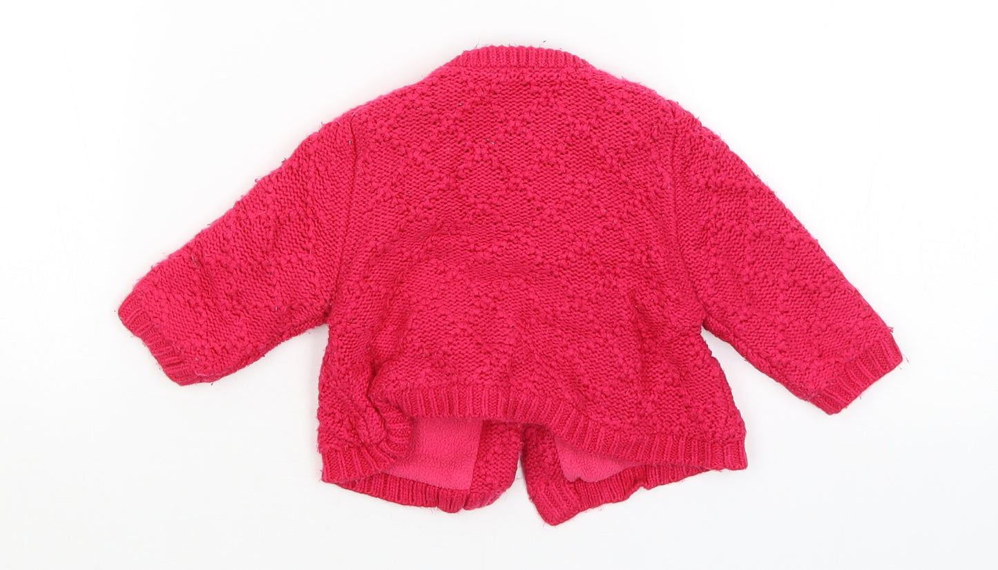 Little Rocha Baby Pink   Cardigan Jumper Size 0-3 Months
