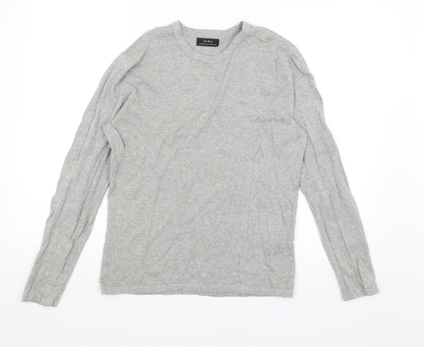 Zara Womens Grey   Basic T-Shirt Size M