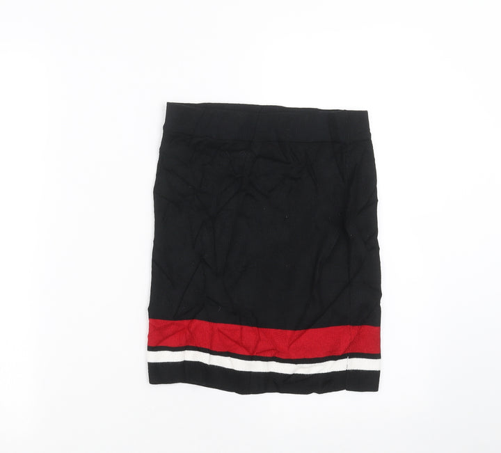 New Look Girls Black Knit Straight & Pencil Skirt Size 12-13 Years