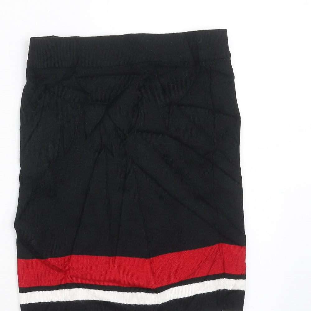 New Look Girls Black  Knit Straight & Pencil Skirt Size 12-13 Years