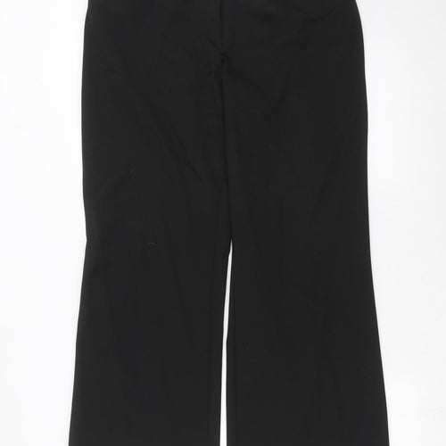 Marks and Spencer Womens Black   Trousers  Size 16 L28 in