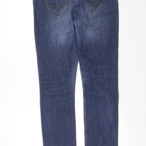 George Womens Blue  Denim Skinny Jeans Size 14 L30 in