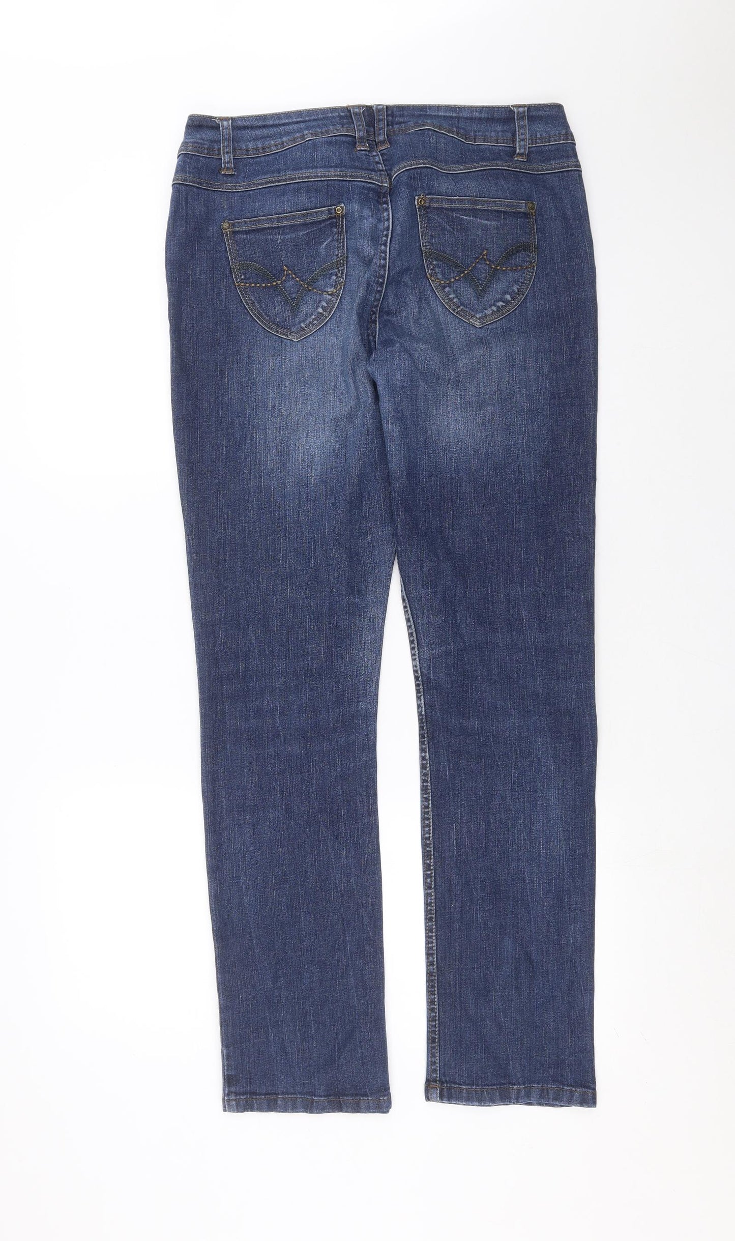 George Womens Blue  Denim Skinny Jeans Size 14 L30 in
