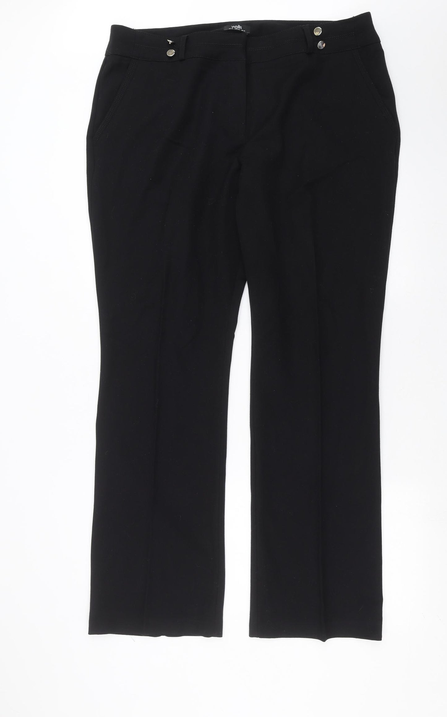 Wallis Womens Black   Trousers  Size 18 L32 in
