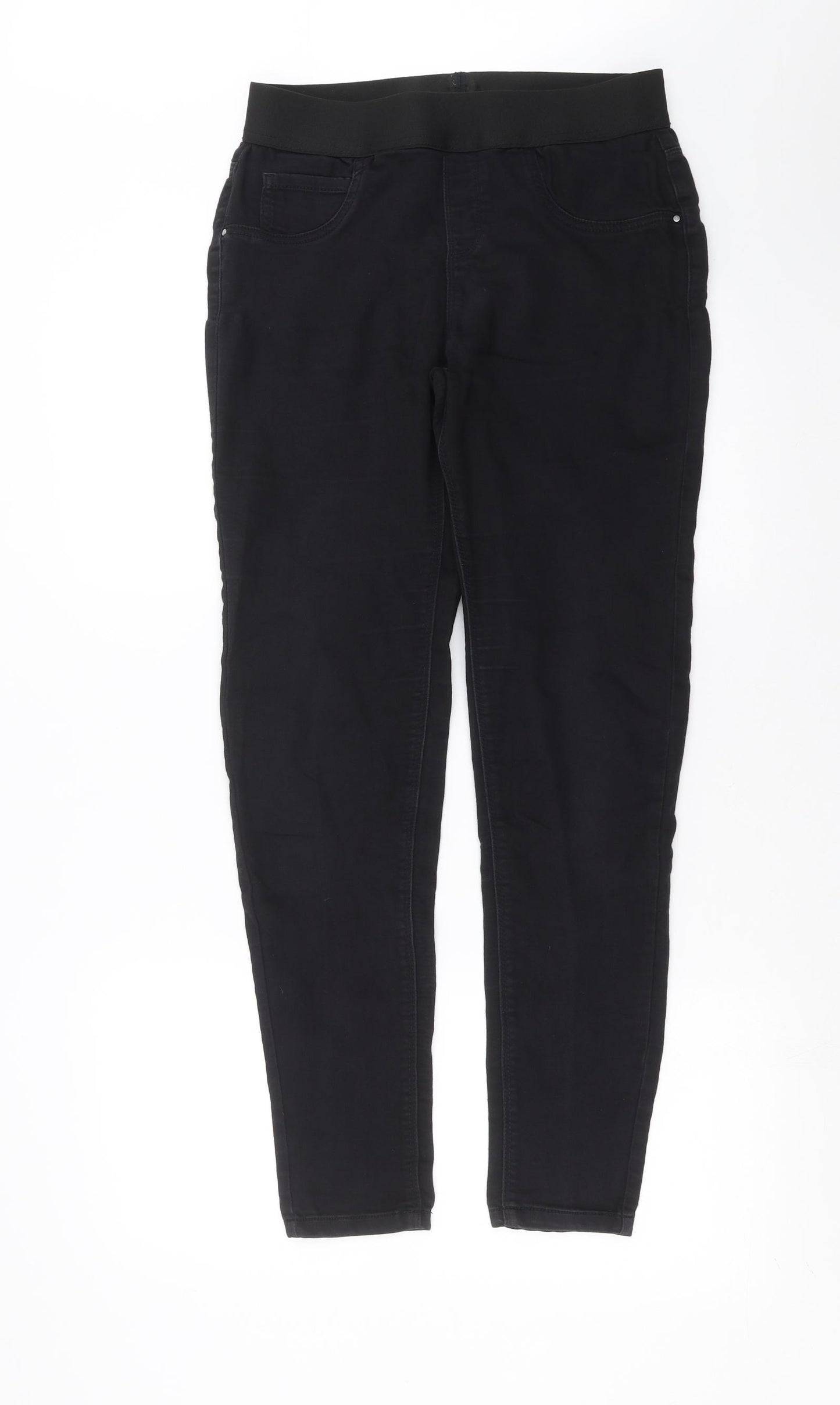 George Womens Black  Denim Jegging Jeans Size 12 L29 in