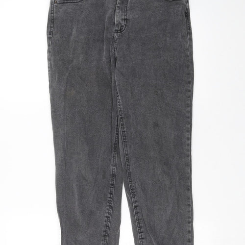 ASOS Womens Grey  Denim Mom Jeans Size 28 in L26 in
