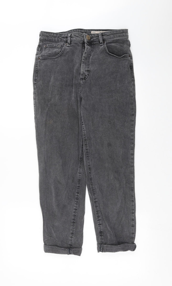 ASOS Womens Grey  Denim Mom Jeans Size 28 in L26 in