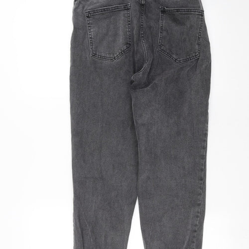 ASOS Womens Grey  Denim Mom Jeans Size 28 in L26 in