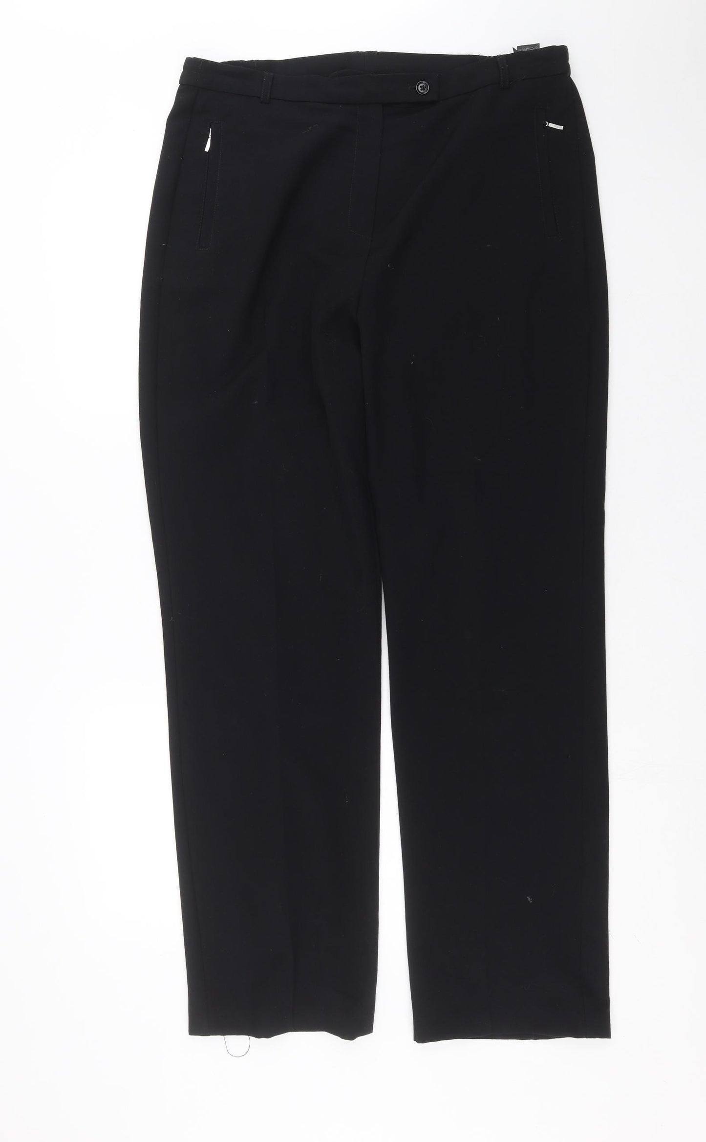 Marks and Spencer Womens Black   Trousers  Size 14 L30 in
