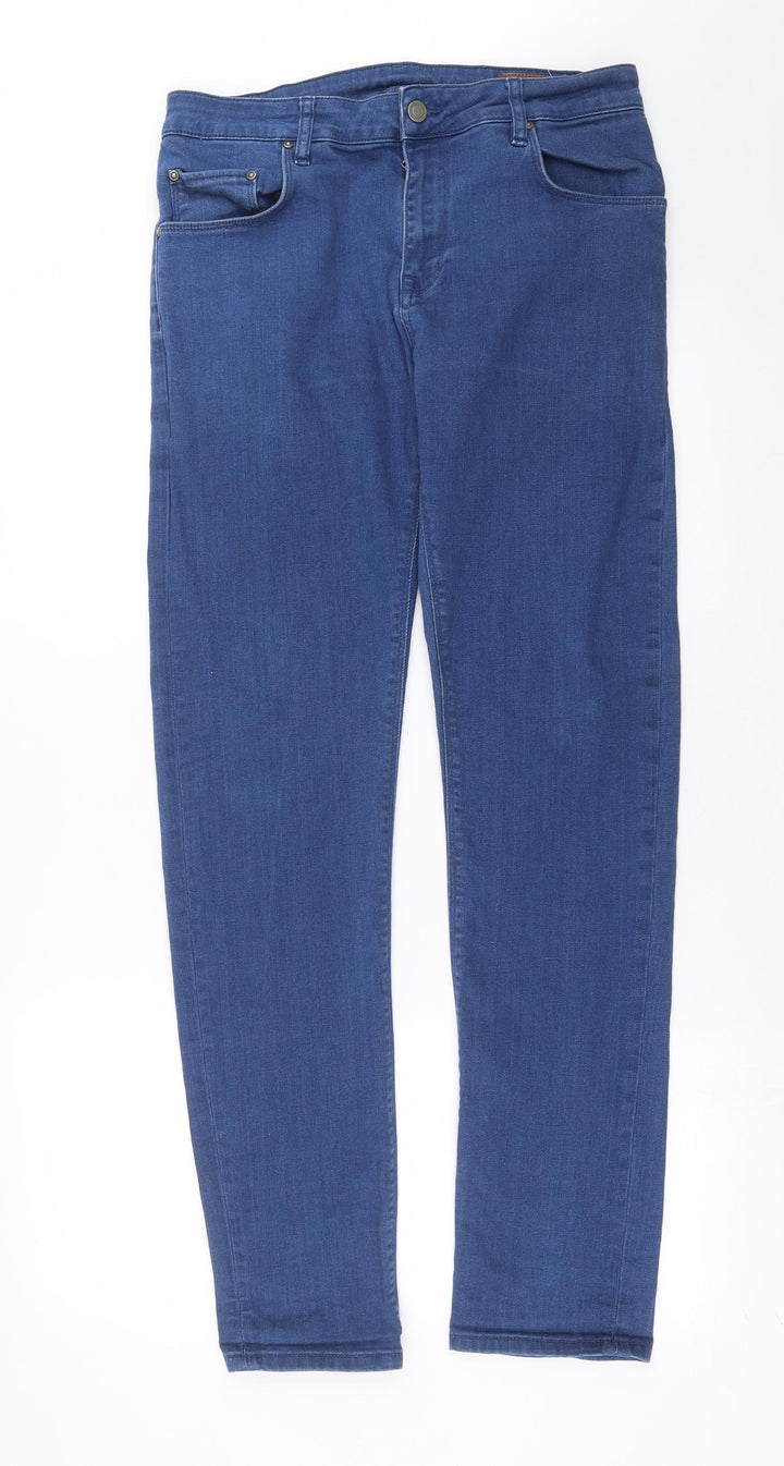 ASOS Womens Blue Denim Skinny Jeans Size 32 in L32 in