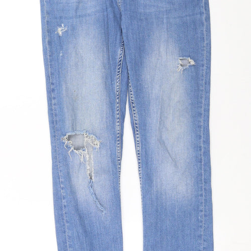 sivian heach Womens Blue  Denim Straight Jeans Size 30 in L28 in