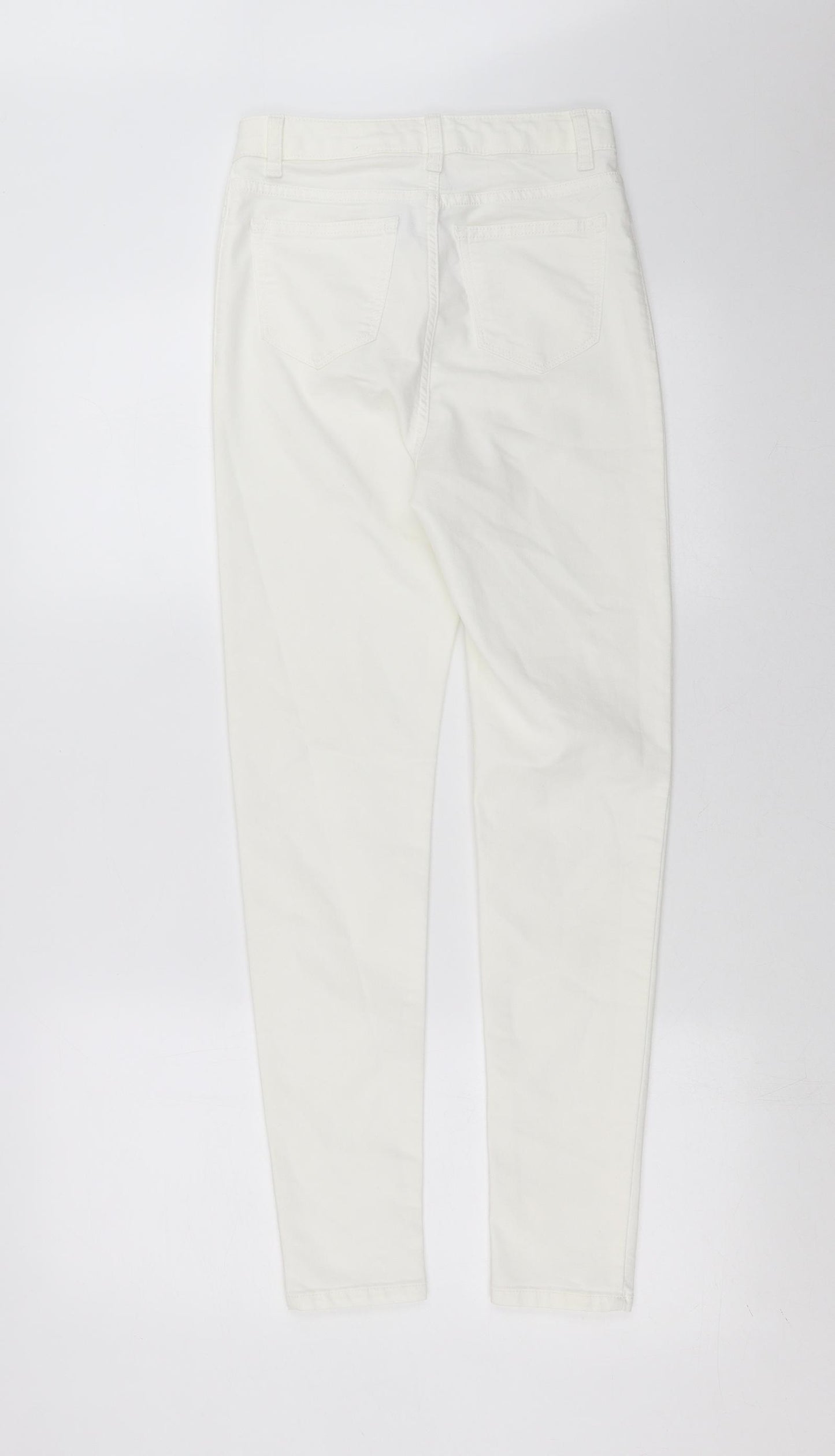 Marks and Spencer Womens White  Denim Skinny Jeans Size 8 L28 in