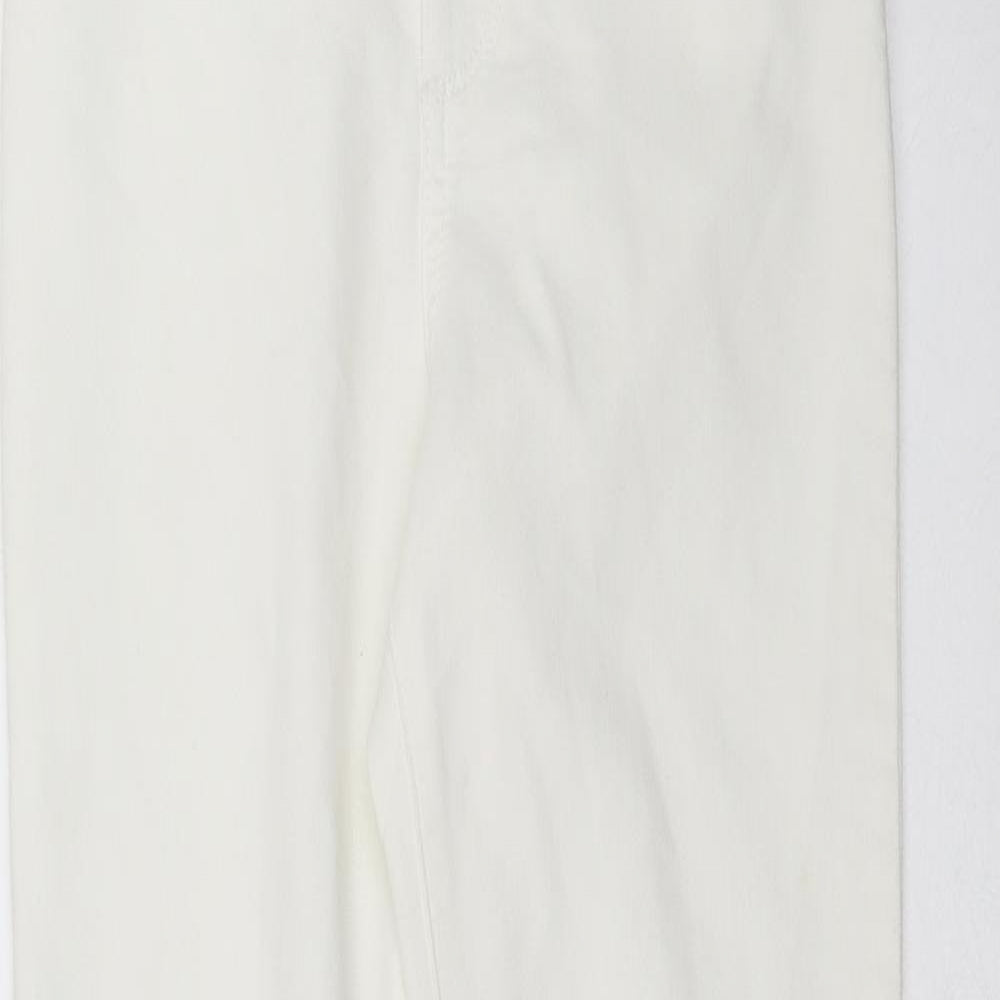 Marks and Spencer Womens White  Denim Skinny Jeans Size 8 L28 in
