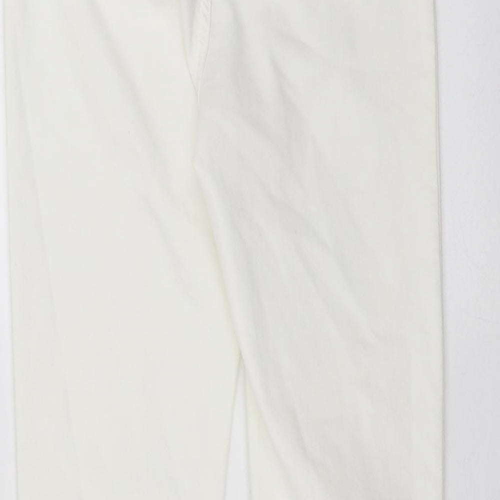 Marks and Spencer Womens White  Denim Skinny Jeans Size 8 L28 in