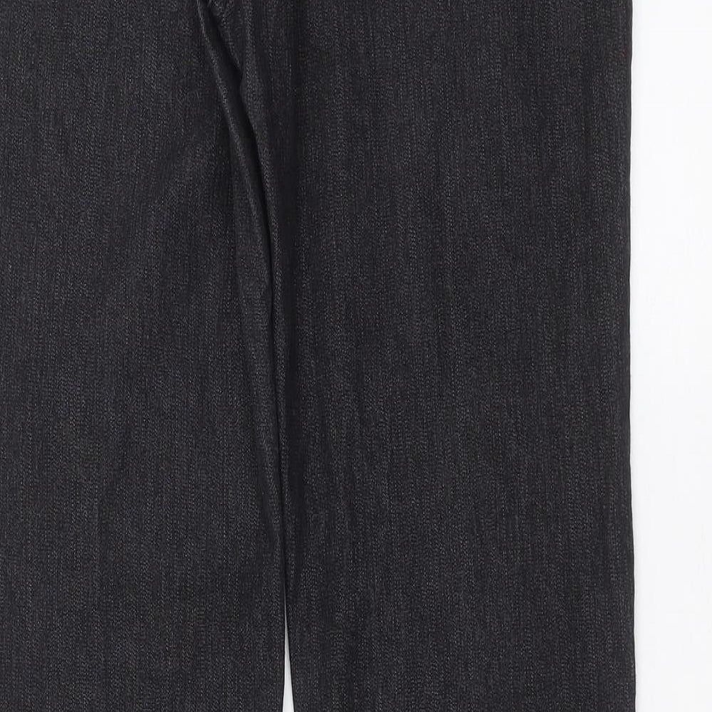 M&Co Womens Grey  Denim Bootcut Jeans Size 14 L30 in