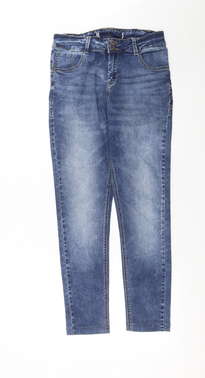 Preworn Womens Blue  Denim Skinny Jeans Size 28 in L27 in