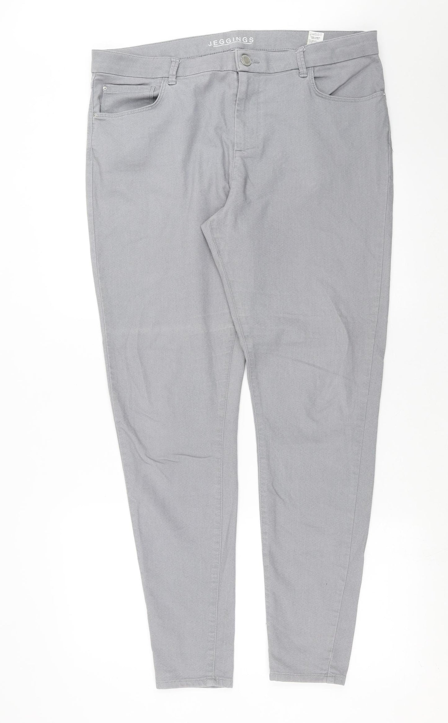 Marks and Spencer Womens Grey  Denim Skinny Jeans Size 18 L31 in