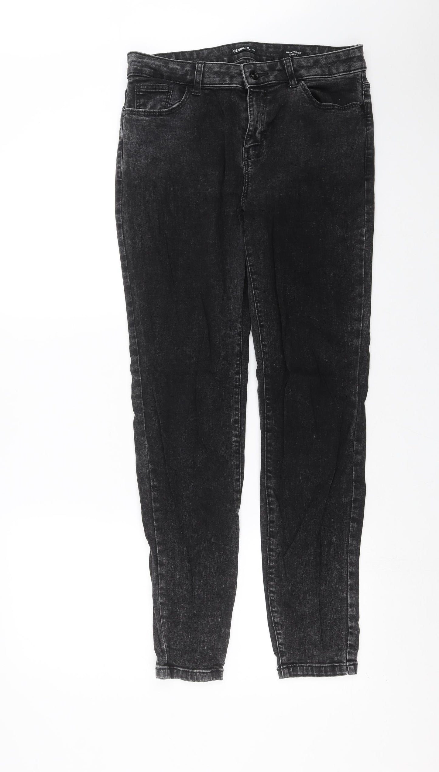 TU Womens Grey  Denim Skinny Jeans Size 12 L30 in