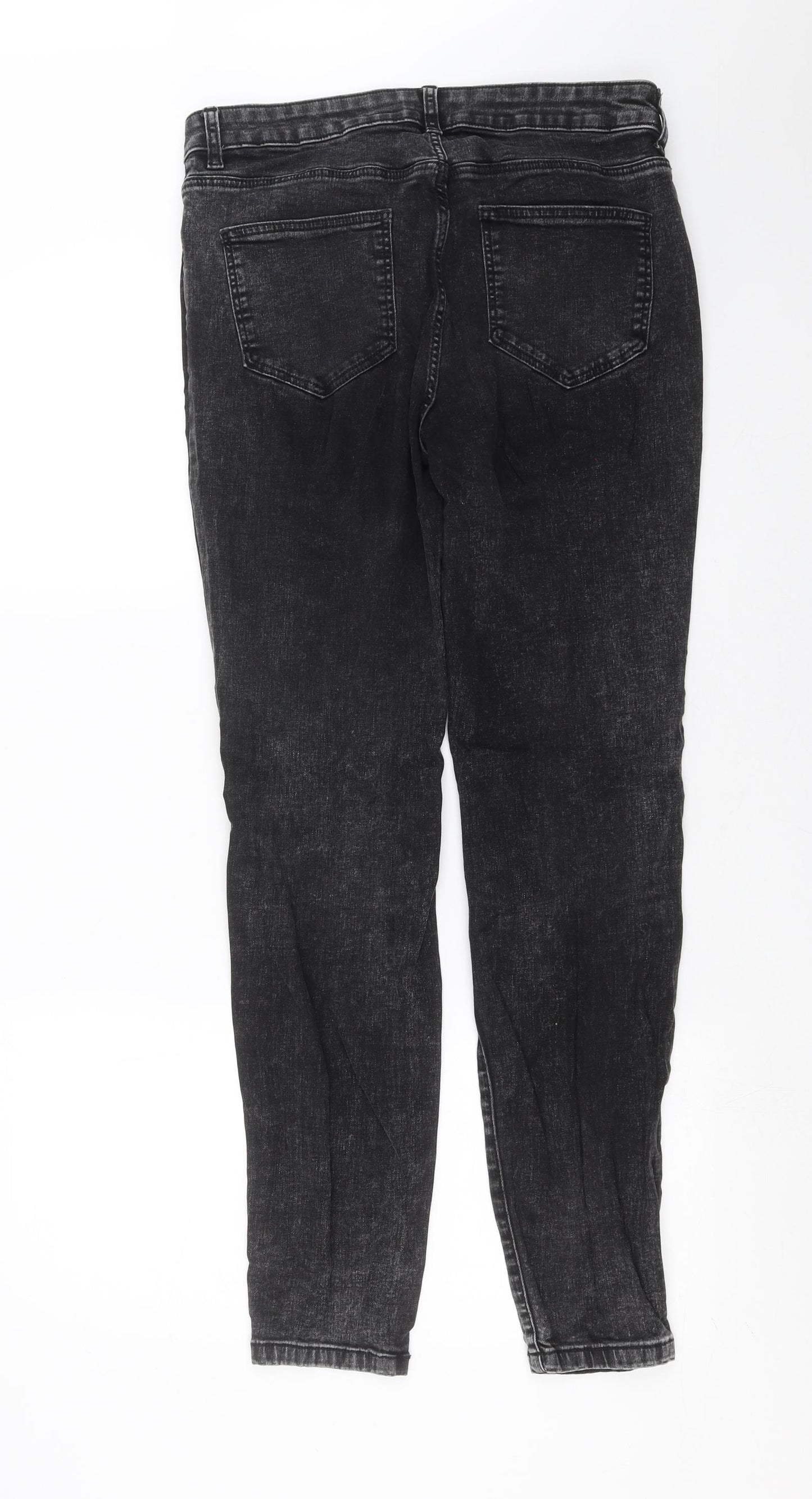 TU Womens Grey  Denim Skinny Jeans Size 12 L30 in