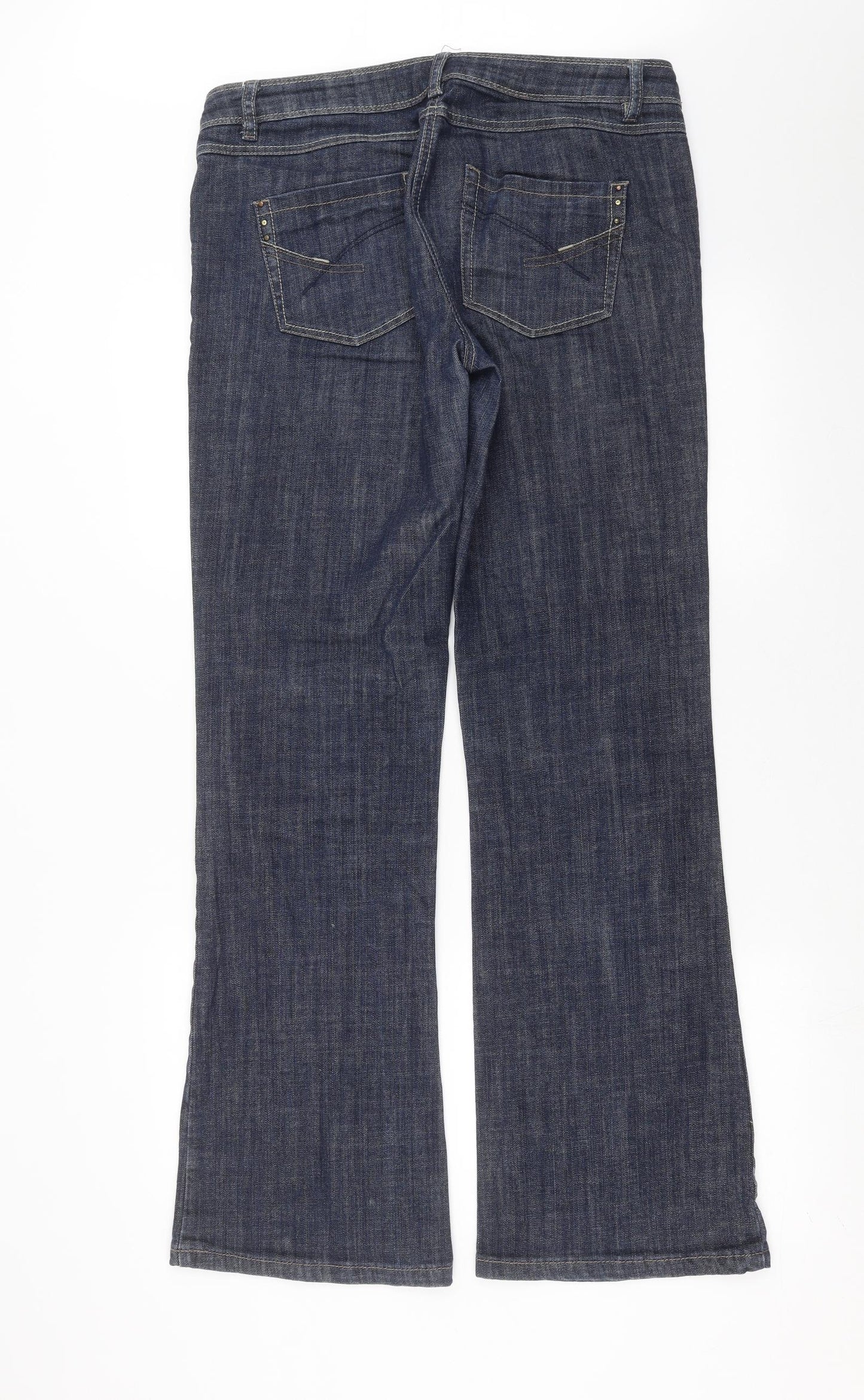 NEXT Womens Blue  Denim Bootcut Jeans Size 14 L32 in