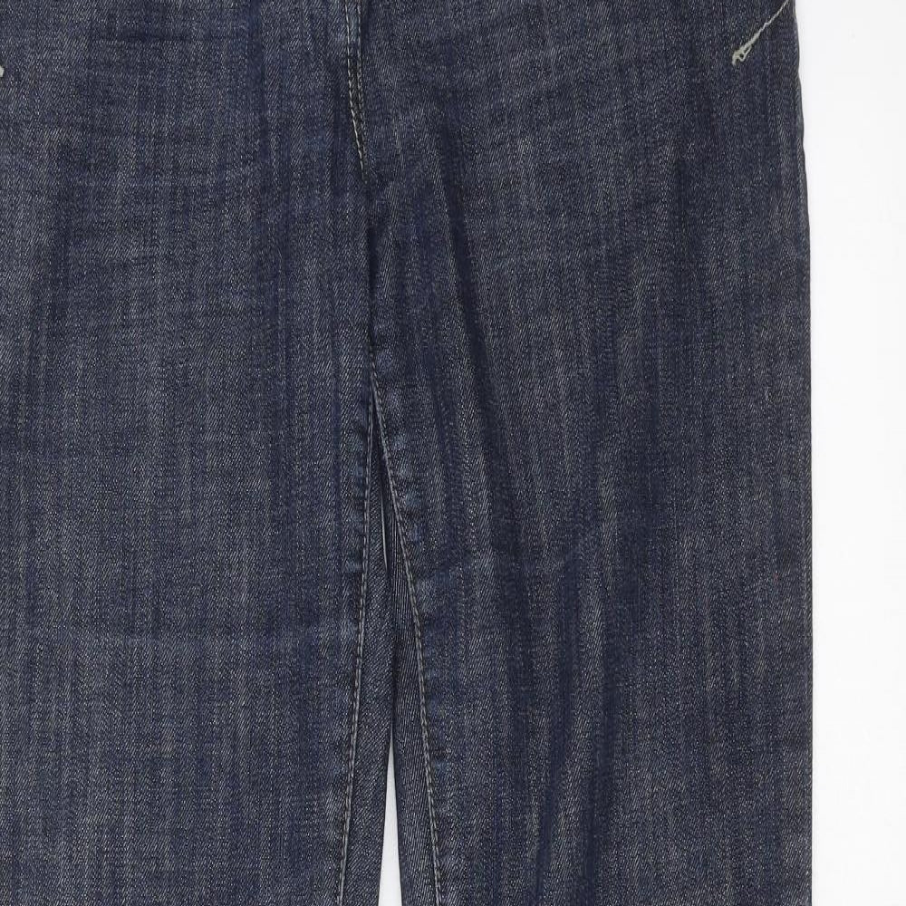 NEXT Womens Blue  Denim Bootcut Jeans Size 14 L32 in