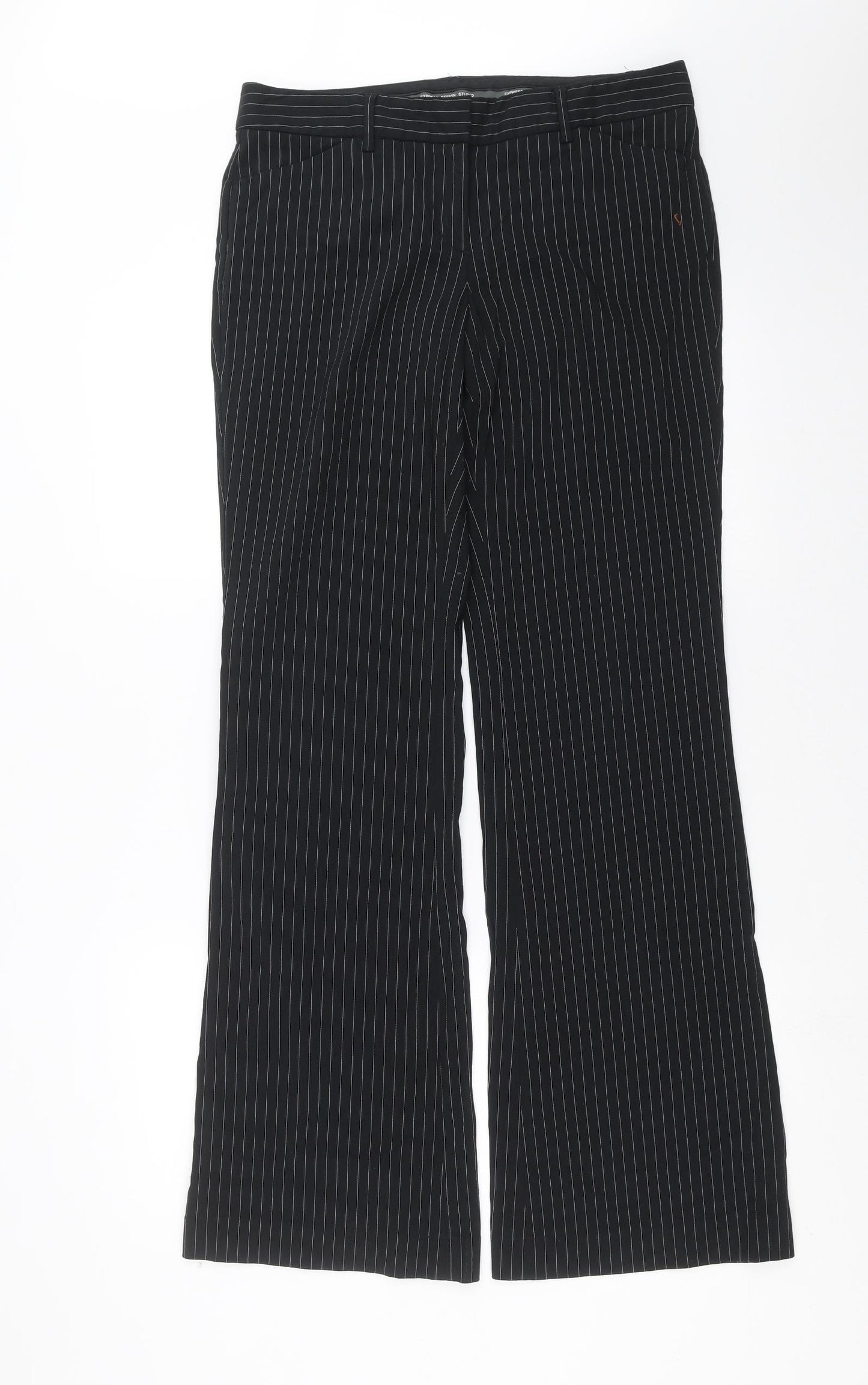 Express design studio Womens Black Striped  Trousers  Size 6 L33 in
