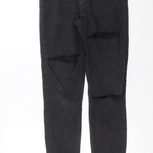 Primark Womens Grey  Denim Skinny Jeans Size 12 L32 in